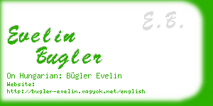 evelin bugler business card